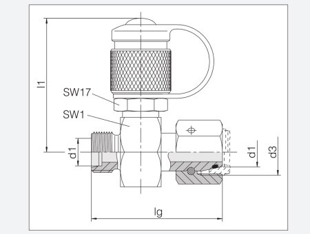 帶24°密封錐管接頭的測壓接頭，與24°管接頭組合