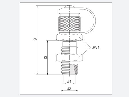 測量連接M16x2  穿板式內螺紋接頭