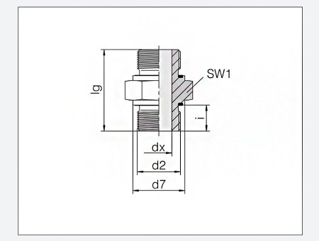 雙頭外螺紋接頭